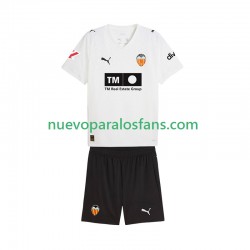Camiseta de Fútbol Valencia CF Niño Casa 2025-2026 Manga Corta