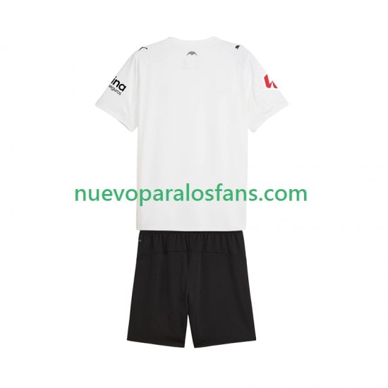 Camiseta de Fútbol Valencia CF Niño Casa 2025-2026 Manga Corta