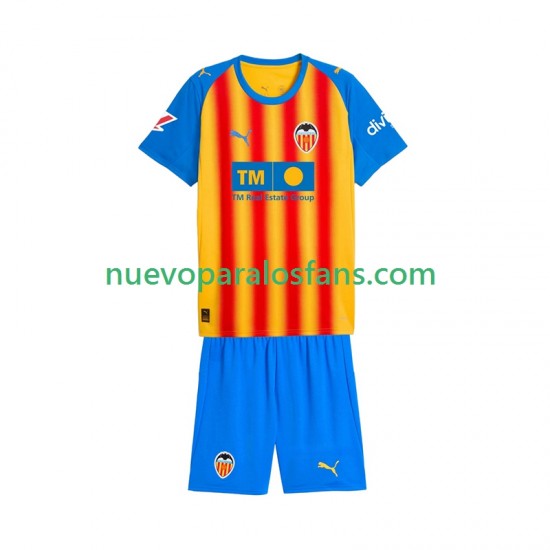 Camiseta de Fútbol Valencia CF Niño Tercera 2025-2026 Manga Corta