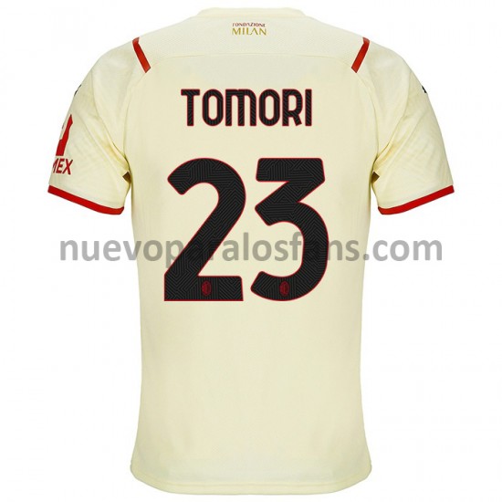 Camiseta de Fútbol AC Milan Fikayo Tomori 23 Exterior 2021-2022 Manga Corta