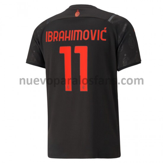 Camiseta de Fútbol AC Milan Ibrahimovic 11 Tercera 2021-2022 Manga Corta