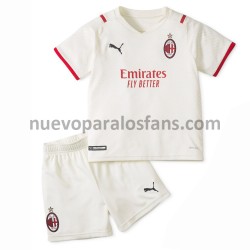 Camiseta de Fútbol AC Milan Niño Exterior 2021-2022 Manga Corta