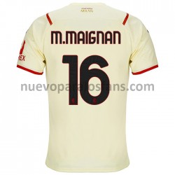 Camiseta de Fútbol AC Milan Mike Maignan 16 Exterior 2021-2022 Manga Corta