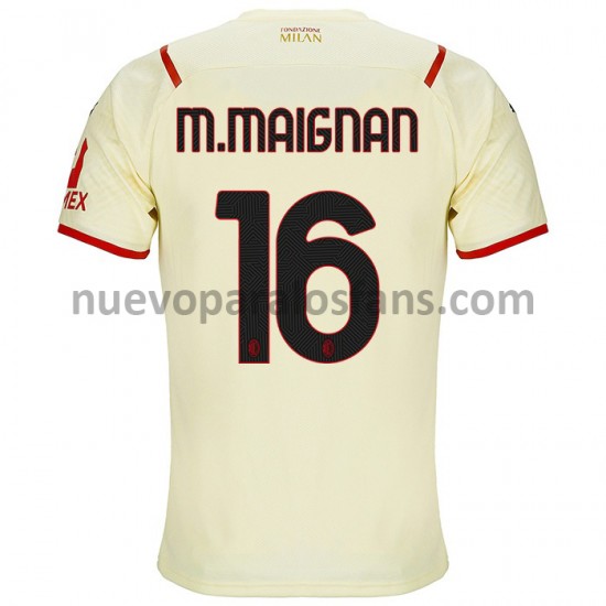 Camiseta de Fútbol AC Milan Mike Maignan 16 Exterior 2021-2022 Manga Corta