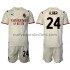 Camiseta de Fútbol AC Milan Simon Kjær 24 Niño Exterior 2021-2022 Manga Corta