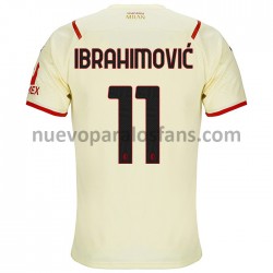 Camiseta de Fútbol AC Milan Zlatan Ibrahimovic 11 Exterior 2021-2022 Manga Corta