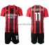 Camiseta de Fútbol AC Milan Zlatan Ibrahimovic 11 Niño Casa 2021-2022 Manga Corta