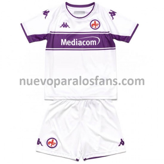 Camiseta de Fútbol ACF Fiorentina Niño Exterior 2021-2022 Manga Corta