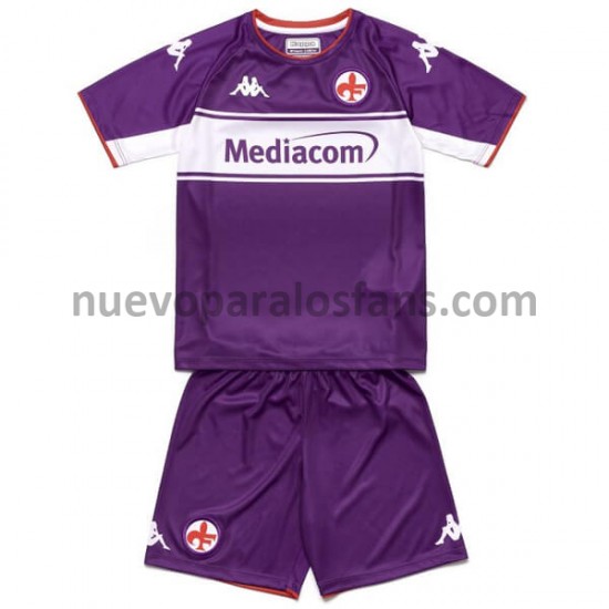 Camiseta de Fútbol ACF Fiorentina Niño Casa 2021-2022 Manga Corta