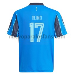 Camiseta de Fútbol AFC Ajax Daley Blind 17 Exterior 2021-2022 Manga Corta