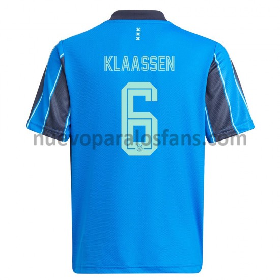 Camiseta de Fútbol AFC Ajax Davy Klaassen 6 Exterior 2021-2022 Manga Corta