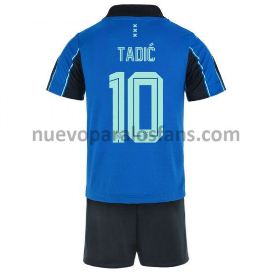 Camiseta de Fútbol AFC Ajax Dusan Tadic 10 Niño Exterior 2021-2022 Manga Corta