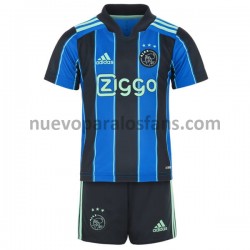 Camiseta de Fútbol AFC Ajax Niño Exterior 2021-2022 Manga Corta
