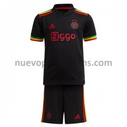 Camiseta de Fútbol AFC Ajax Niño Tercera 2021-2022 Manga Corta