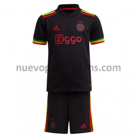Camiseta de Fútbol AFC Ajax Niño Tercera 2021-2022 Manga Corta