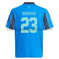 Camiseta de Fútbol AFC Ajax Steven Berghuis 23 Exterior 2021-2022 Manga Corta