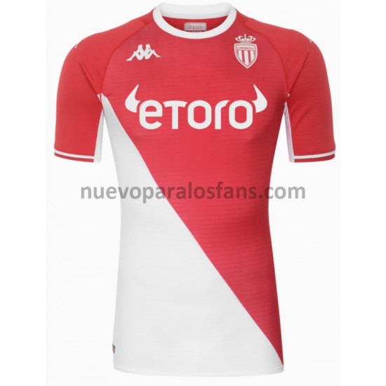 Camiseta de Fútbol AS Monaco Casa 2021-2022 Manga Corta