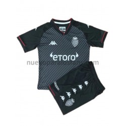 Camiseta de Fútbol AS Monaco Niño Exterior 2021-2022 Manga Corta