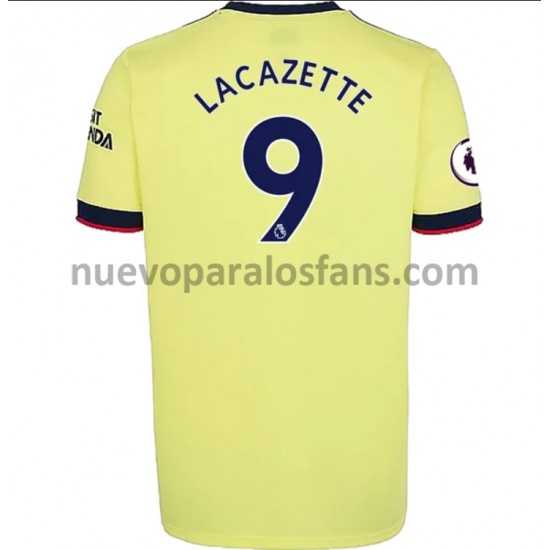 Camiseta de Fútbol Arsenal Alexandre Lacazette 9 Exterior 2021-2022 Manga Corta