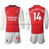 Camiseta de Fútbol Arsenal Aubameyang 14 Niño Casa 2021-2022 Manga Larga