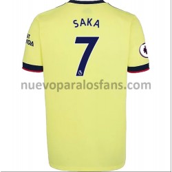 Camiseta de Fútbol Arsenal Bukayo Saka 7 Exterior 2021-2022 Manga Corta