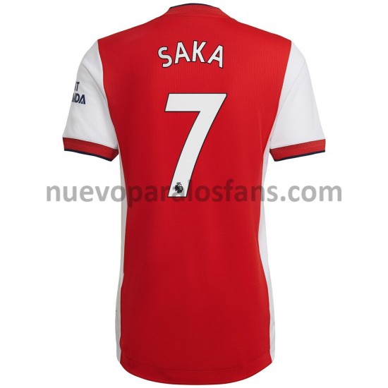 Camiseta de Fútbol Arsenal Bukayo Saka 7 Casa 2021-2022 Manga Corta