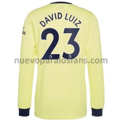 Camiseta de Fútbol Arsenal David Luiz 23 Exterior 2021-2022 Manga Larga