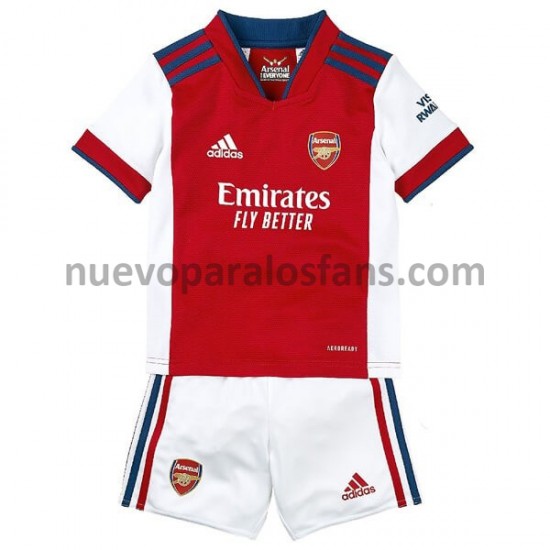 Camiseta de Fútbol Arsenal Niño Casa 2021-2022 Manga Corta