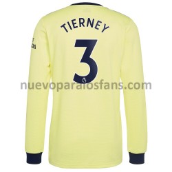 Camiseta de Fútbol Arsenal Kieran Tierney 3 Exterior 2021-2022 Manga Larga