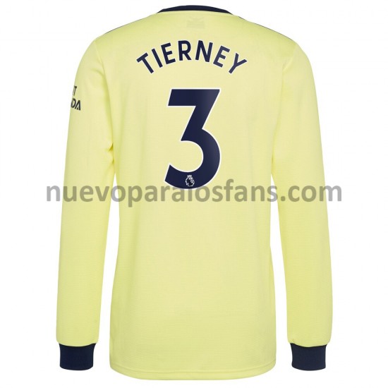 Camiseta de Fútbol Arsenal Kieran Tierney 3 Exterior 2021-2022 Manga Larga