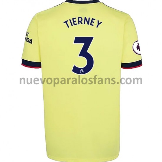 Camiseta de Fútbol Arsenal Kieran Tierney 3 Exterior 2021-2022 Manga Corta