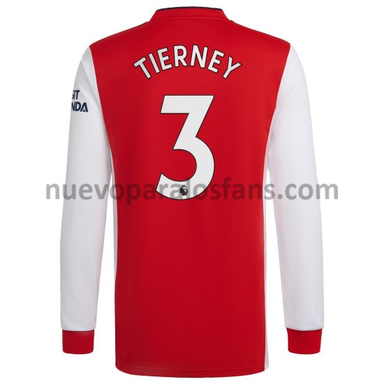 Camiseta de Fútbol Arsenal Kieran Tierney 3 Casa 2021-2022 Manga Larga