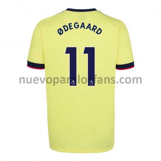 Camiseta de Fútbol Arsenal Martin Odegaard 11 Exterior 2021-2022 Manga Corta