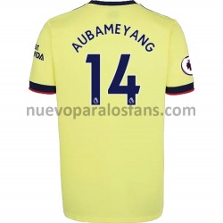 Camiseta de Fútbol Arsenal Pierre-Emerick Aubameyang 14 Exterior 2021-2022 Manga Corta