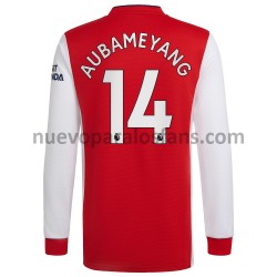 Camiseta de Fútbol Arsenal Pierre-Emerick Aubameyang 14 Casa 2021-2022 Manga Larga