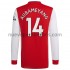 Camiseta de Fútbol Arsenal Pierre-Emerick Aubameyang 14 Casa 2021-2022 Manga Larga