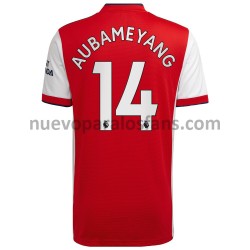 Camiseta de Fútbol Arsenal Pierre-Emerick Aubameyang 14 Casa 2021-2022 Manga Corta