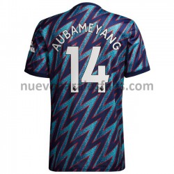 Camiseta de Fútbol Arsenal Pierre-Emerick Aubameyang 14 Tercera 2021-2022 Manga Corta