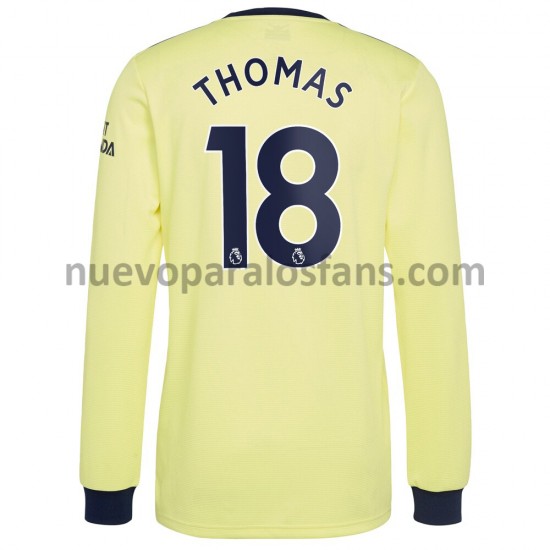 Camiseta de Fútbol Arsenal Thomas Partey 18 Exterior 2021-2022 Manga Larga