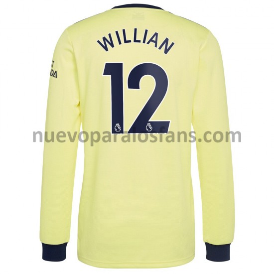 Camiseta de Fútbol Arsenal Willian 12 Exterior 2021-2022 Manga Larga