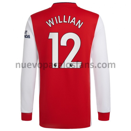 Camiseta de Fútbol Arsenal Willian 12 Casa 2021-2022 Manga Larga