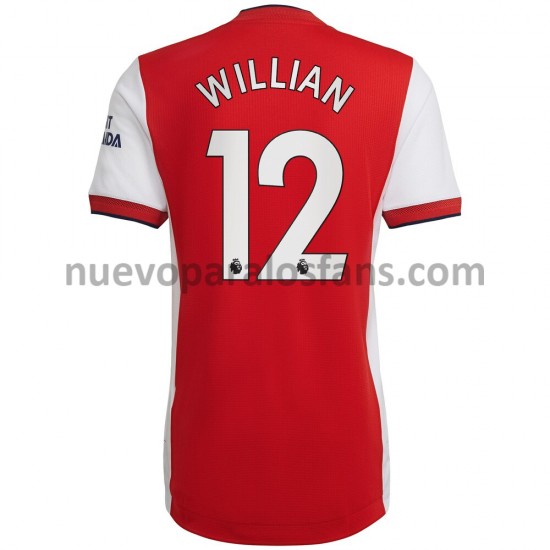 Camiseta de Fútbol Arsenal Willian 12 Casa 2021-2022 Manga Corta