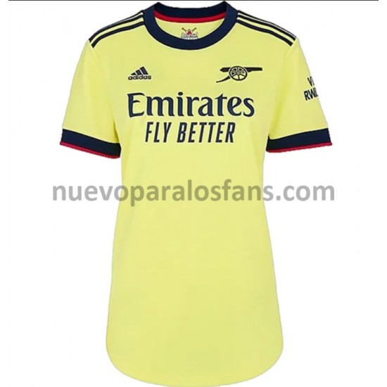 Camiseta de Fútbol Arsenal Mujer Exterior 2021-2022 Manga Corta