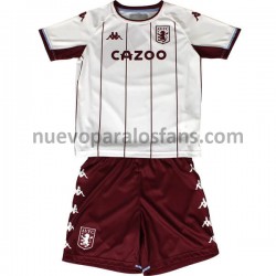 Camiseta de Fútbol Aston Villa Niño Exterior 2021-2022 Manga Corta