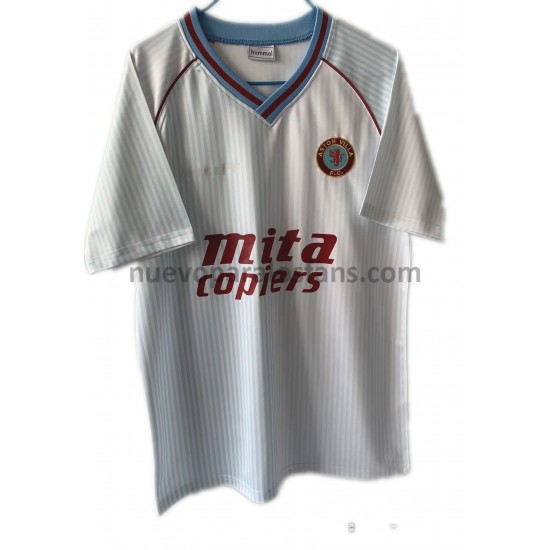 Camiseta de Fútbol Aston Villa Retro Exterior 1988 Manga Corta