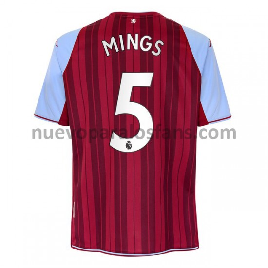 Camiseta de Fútbol Aston Villa Tyrone Mings 5 Casa 2021-2022 Manga Corta