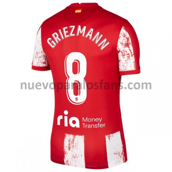 Camiseta de Fútbol Atlético Madrid Antoine Griezmann 8 Casa 2021-2022 Manga Corta