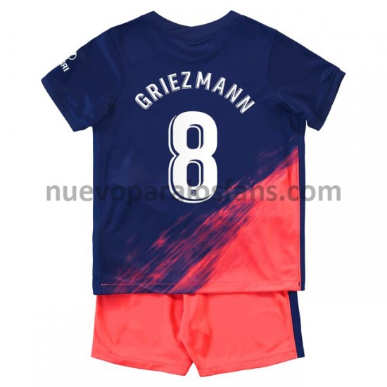 Camiseta de Fútbol Atlético Madrid Antoine Griezmann 8 Niño Exterior 2021-2022 Manga Corta