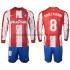 Camiseta de Fútbol Atlético Madrid GRIEZMANN 8 Niño Casa 2021-2022 Manga Larga