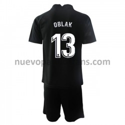 Camiseta de Fútbol Atlético Madrid Portero Jan Oblak 13 Niño Exterior 2021-2022 Manga Corta